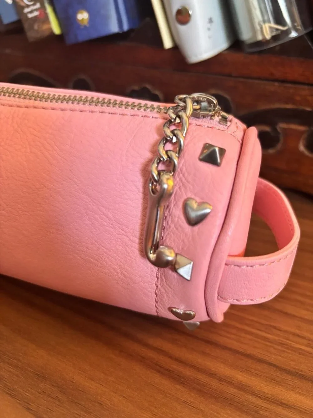 Vintage Juicy Couture Barrel Bag Charm Small Purse Pink Leather Y2K